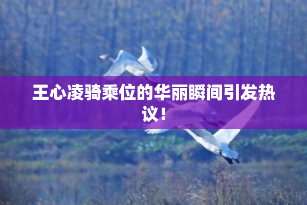 王心凌骑乘位的华丽瞬间引发热议！