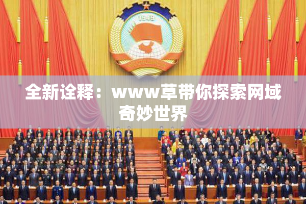 全新诠释：www草带你探索网域奇妙世界