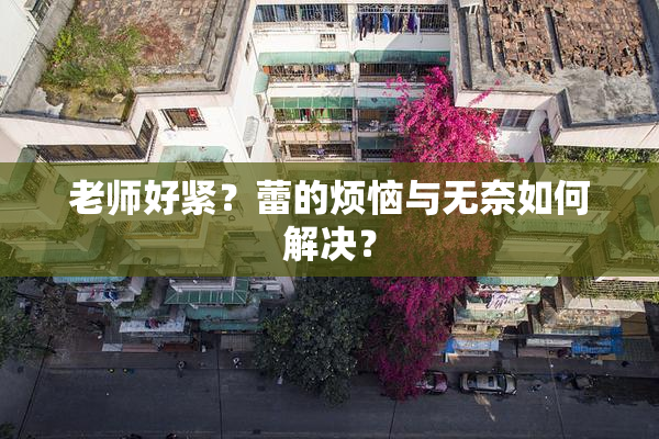 老师好紧？蕾的烦恼与无奈如何解决？