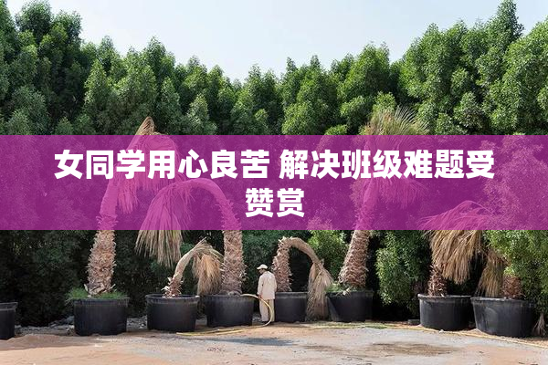 女同学用心良苦 解决班级难题受赞赏