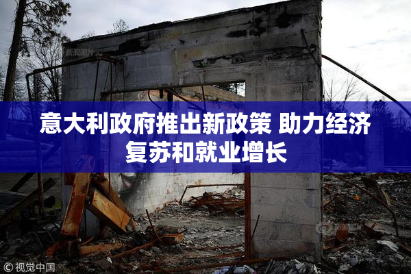 意大利政府推出新政策 助力经济复苏和就业增长