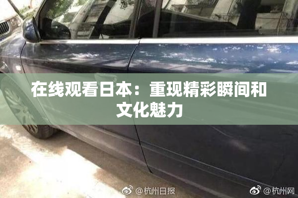 在线观看日本：重现精彩瞬间和文化魅力