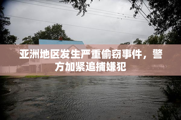 亚洲地区发生严重偷窃事件，警方加紧追捕嫌犯