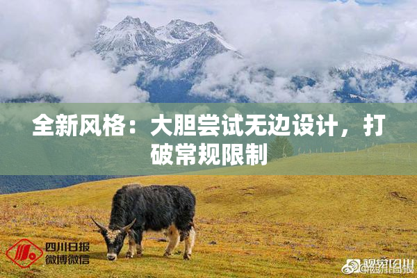 全新风格：大胆尝试无边设计，打破常规限制
