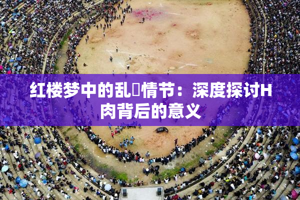 红楼梦中的乱婬情节：深度探讨H肉背后的意义