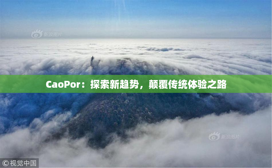 CaoPor：探索新趋势，颠覆传统体验之路