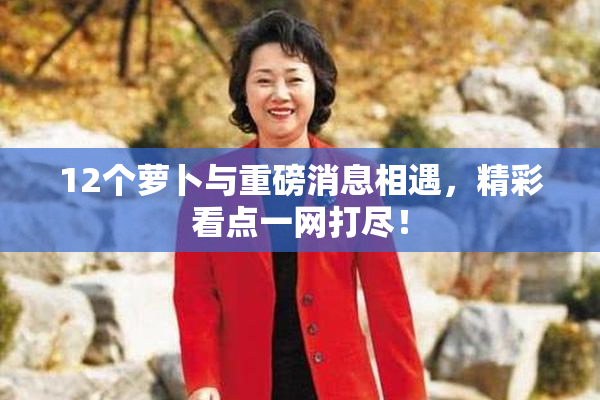 12个萝卜与重磅消息相遇，精彩看点一网打尽！