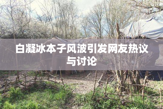 白凝冰本子风波引发网友热议与讨论