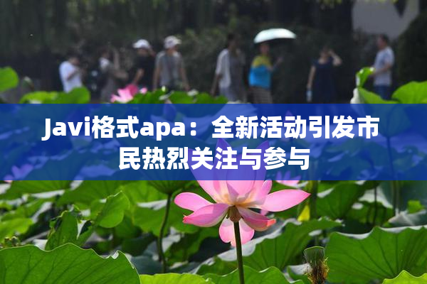 Javi格式apa：全新活动引发市民热烈关注与参与