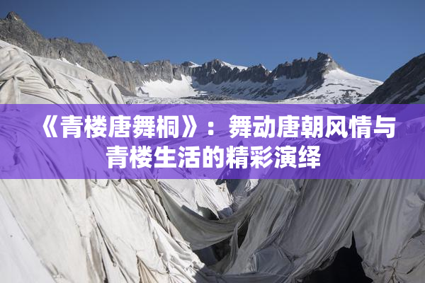《青楼唐舞桐》：舞动唐朝风情与青楼生活的精彩演绎