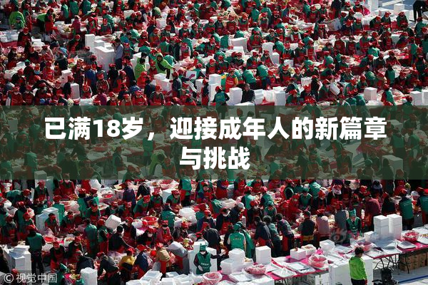 已满18岁，迎接成年人的新篇章与挑战