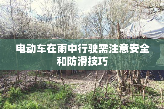 电动车在雨中行驶需注意安全和防滑技巧