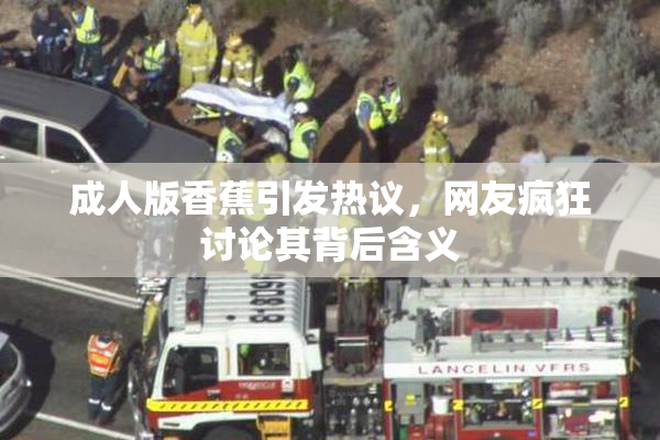 成人版香蕉引发热议，网友疯狂讨论其背后含义
