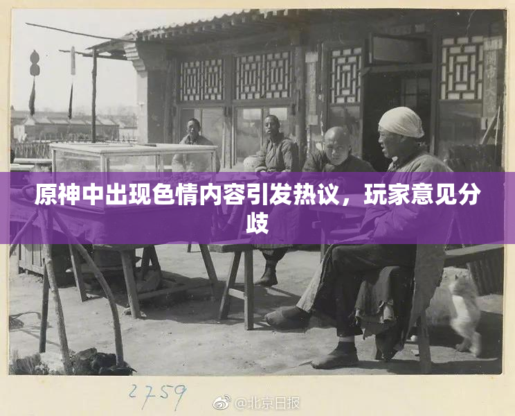 原神中出现色情内容引发热议，玩家意见分歧