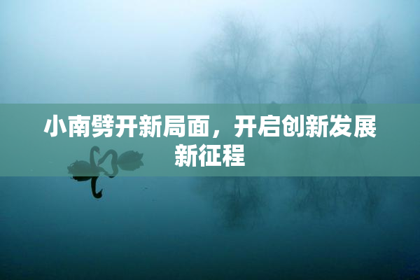 小南劈开新局面，开启创新发展新征程