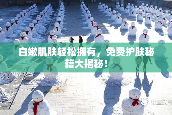 白嫩肌肤轻松拥有，免费护肤秘籍大揭秘！