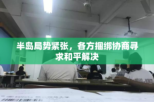 半岛局势紧张，各方捆绑协商寻求和平解决
