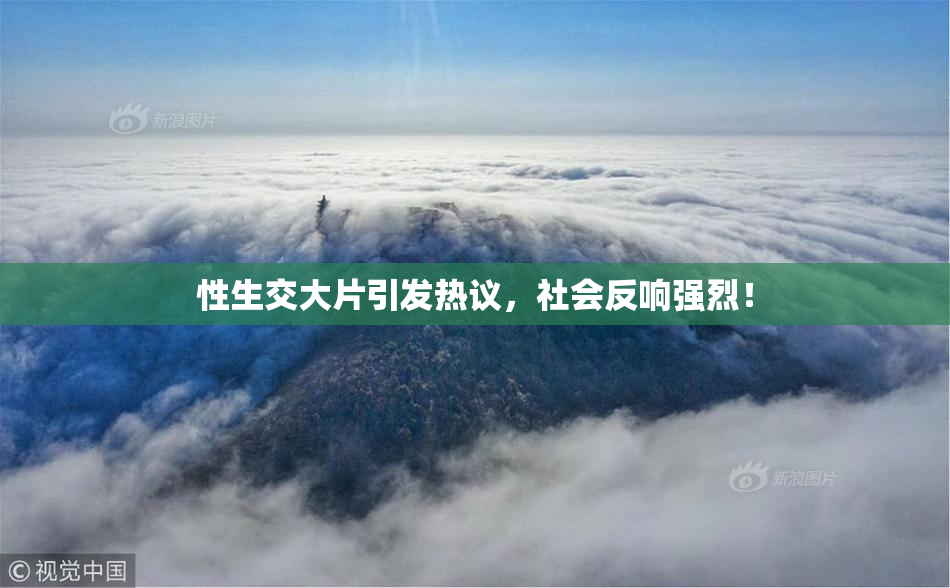 性生交大片引发热议，社会反响强烈！