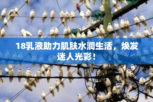 18乳液助力肌肤水润生活，焕发迷人光彩！