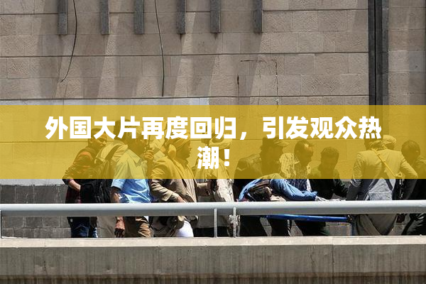 外国大片再度回归，引发观众热潮！
