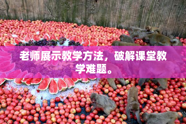 老师展示教学方法，破解课堂教学难题。