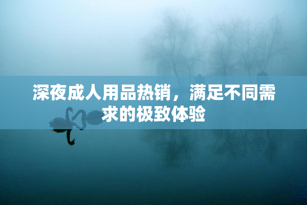 深夜成人用品热销，满足不同需求的极致体验