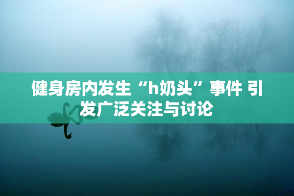 健身房内发生“h奶头”事件 引发广泛关注与讨论