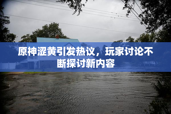 原神涩黄引发热议，玩家讨论不断探讨新内容