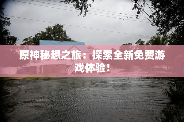 原神秘想之旅：探索全新免费游戏体验！