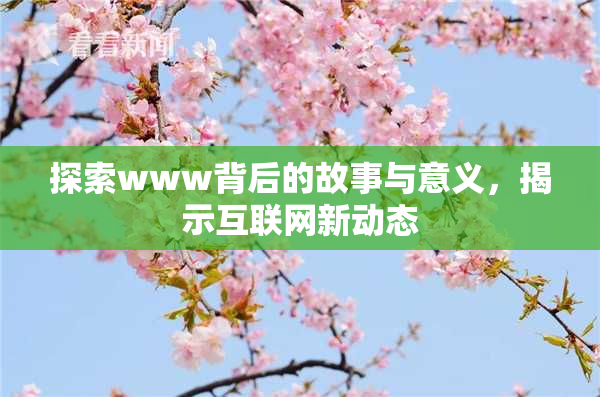 探索www背后的故事与意义，揭示互联网新动态