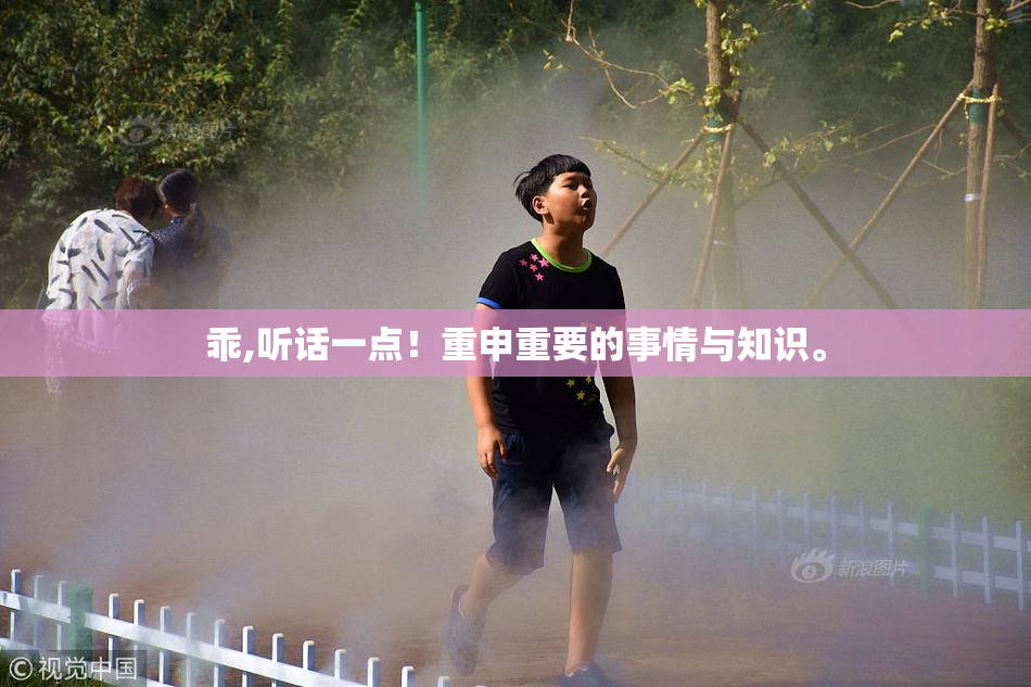 乖,听话一点！重申重要的事情与知识。