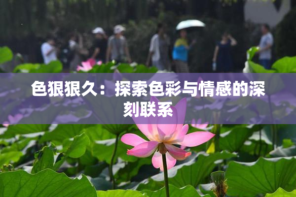 色狠狠久：探索色彩与情感的深刻联系