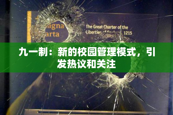 九一制：新的校园管理模式，引发热议和关注