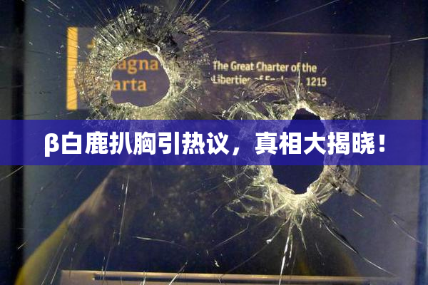 β白鹿扒胸引热议，真相大揭晓！