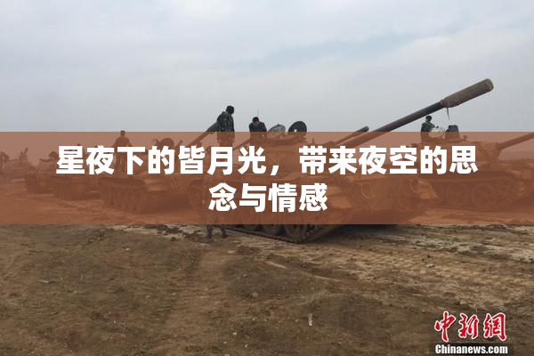 星夜下的皆月光，带来夜空的思念与情感