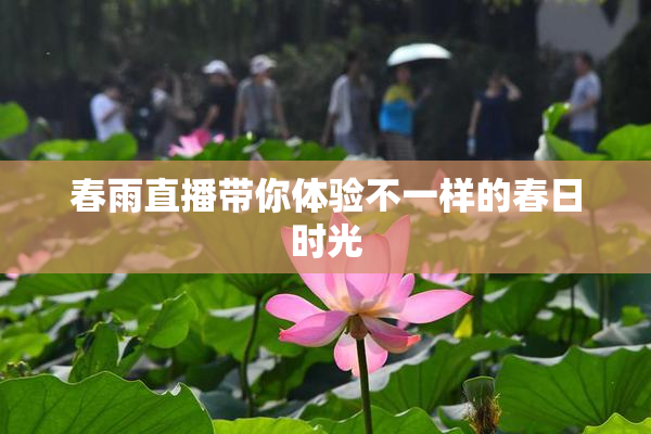 春雨直播带你体验不一样的春日时光