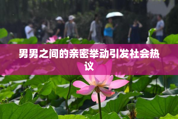 男男之间的亲密举动引发社会热议