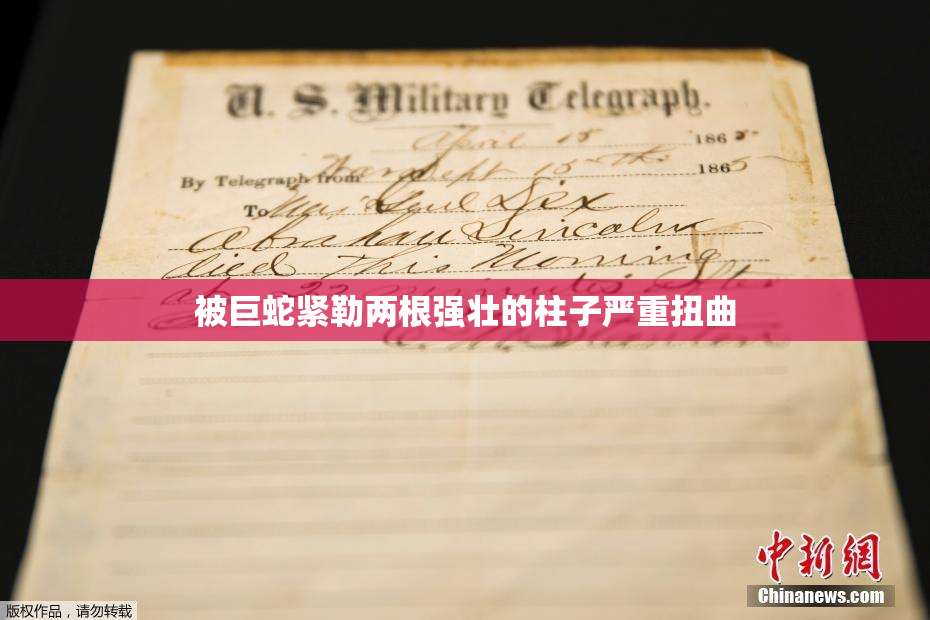被巨蛇紧勒两根强壮的柱子严重扭曲