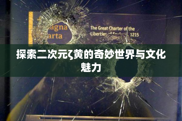 探索二次元ζ黄的奇妙世界与文化魅力
