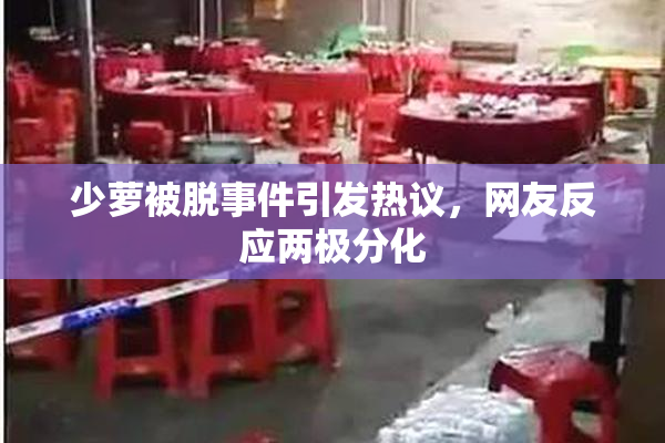 少萝被脱事件引发热议，网友反应两极分化