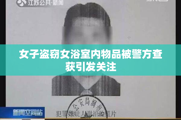 女子盗窃女浴室内物品被警方查获引发关注