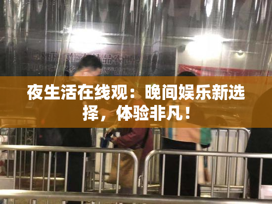 夜生活在线观：晚间娱乐新选择，体验非凡！