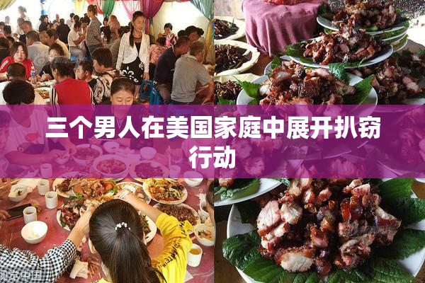 三个男人在美国家庭中展开扒窃行动