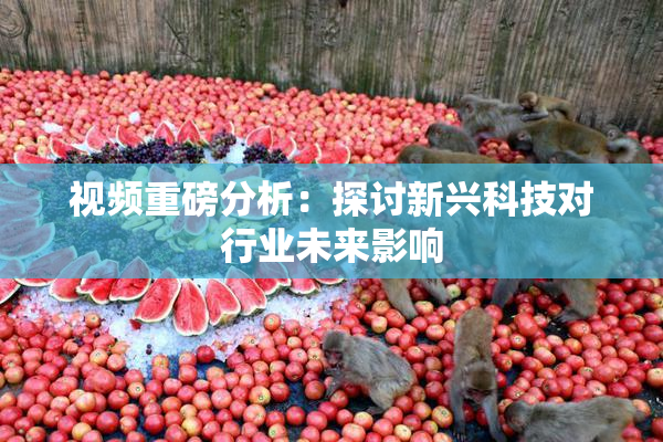 视频重磅分析：探讨新兴科技对行业未来影响
