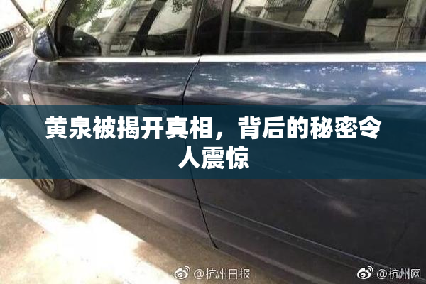 黄泉被揭开真相，背后的秘密令人震惊