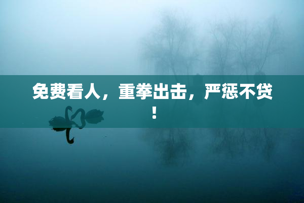 免费看人，重拳出击，严惩不贷！