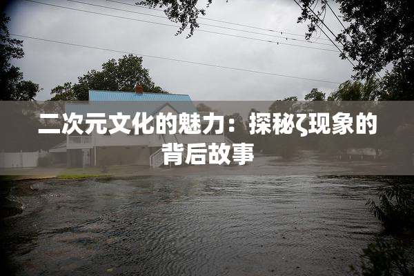 二次元文化的魅力：探秘ζ现象的背后故事
