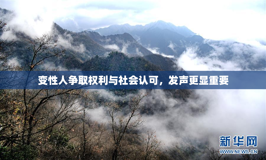 变性人争取权利与社会认可，发声更显重要