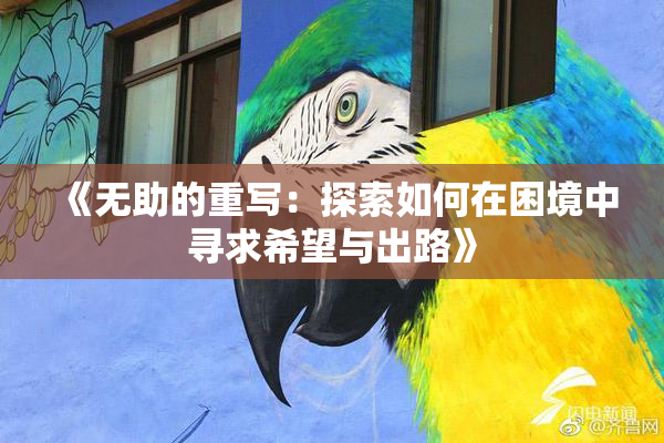 《无助的重写：探索如何在困境中寻求希望与出路》