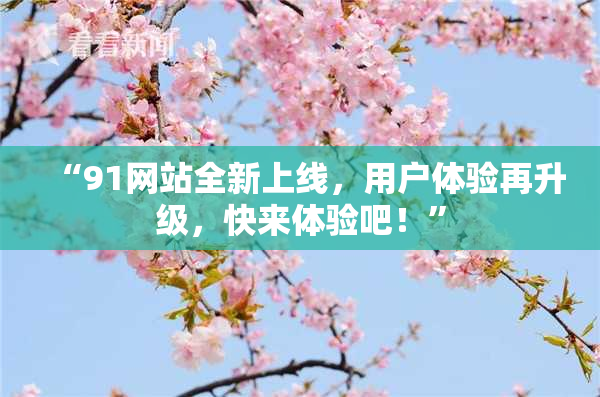 “91网站全新上线，用户体验再升级，快来体验吧！”